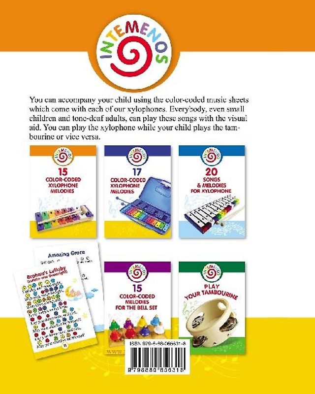 20 Color-Coded Xylophone Melodies