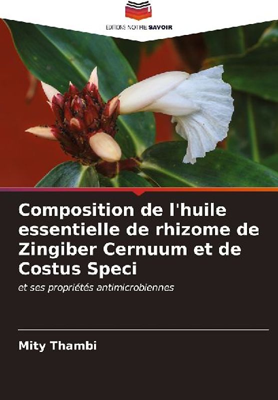 Composition de l'huile essentielle de rhizome de Zingiber Cernuum et de Costus Speci