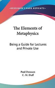 The Elements Of Metaphysics