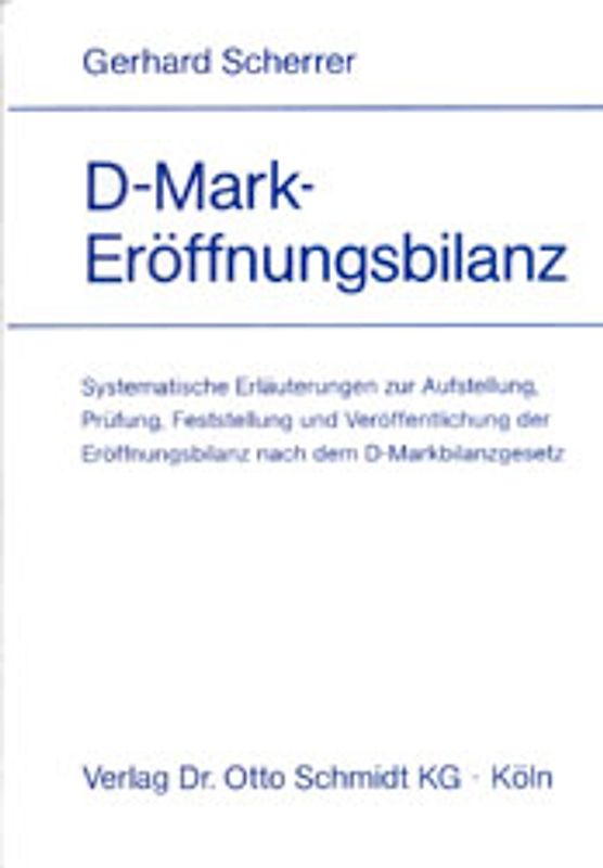 D-Mark-Eröffnungsbilanz