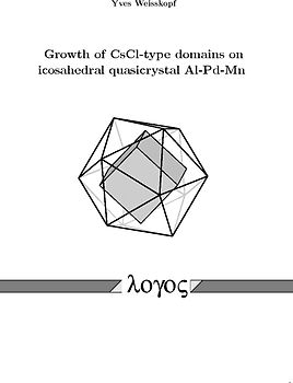 Growth of CsCl-type domains on icosahedral  quasicrystal Al-Pd-Mn