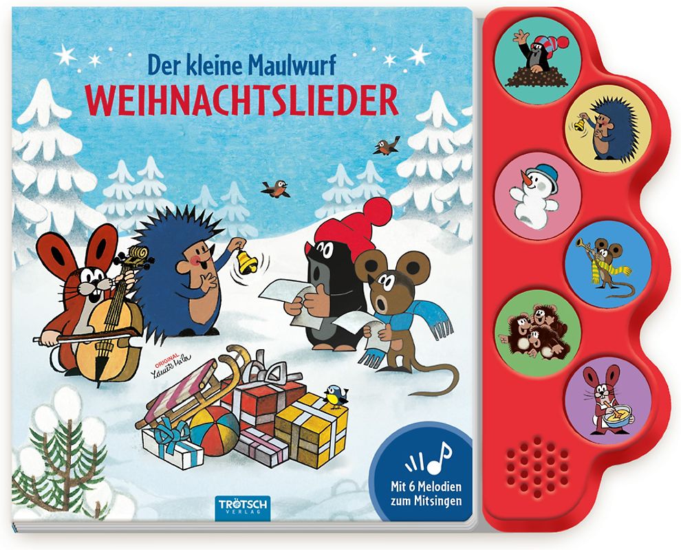TRÖTSCH - Der kleine Maulwurf Soundbuch Weihnachtslieder | Ab 18 Monaten