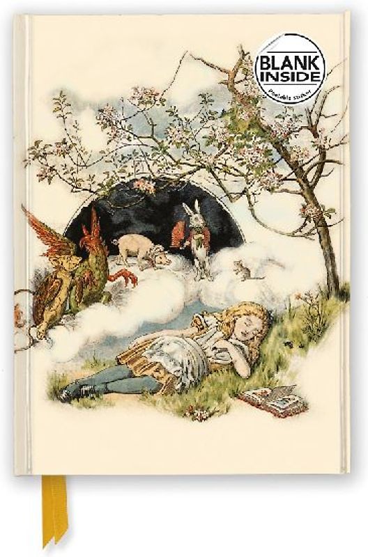 British Library: Alice Asleep, from Alice's Adventures in Wonderland (Foiled Blank Journal)
