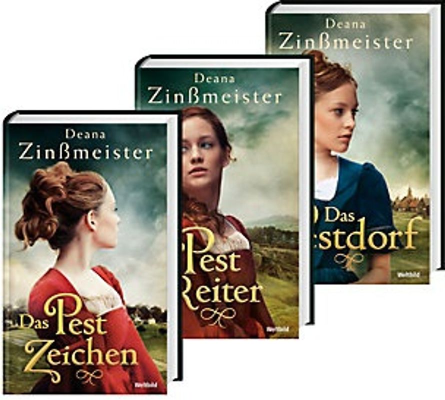 Pest-Trilogie: Band 1-3 - Das Pestzeichen / Der Pestreiter / Das Pestdorf - Deana Zinßmeister [3 Bände, Gebundene Ausgabe, Weltbild]