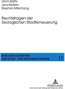 Rechtsfragen der ökologischen Stadterneuerung