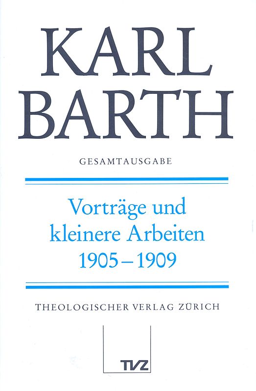 Karl Barth Gesamtausgabe