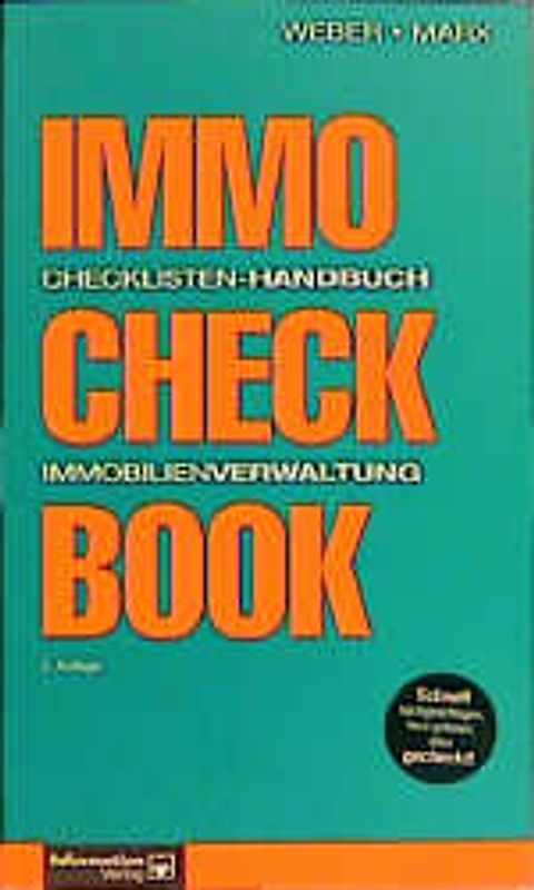 Immo Check Book. Checklisten-Handbuch Immobilienverwaltung