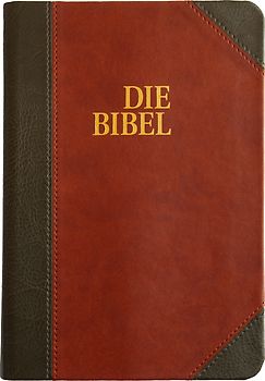 Schlachter 2000 Bibel - Taschenausgabe (Softcover, grau/braun, Goldschnitt)