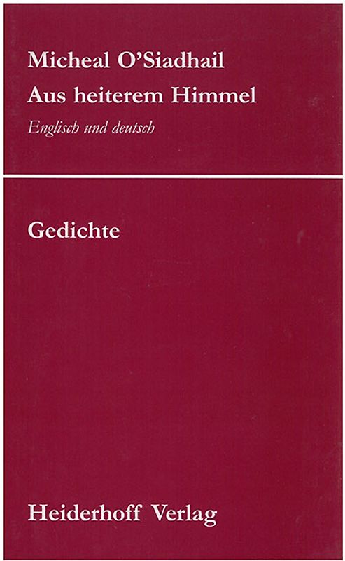 Aus heiterem Himmel.