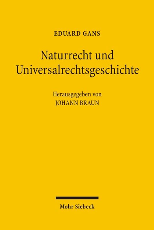 Naturrecht und Universalrechtsgeschichte