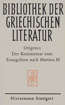 Der Kommentar zum Evangelium nach Mattäus