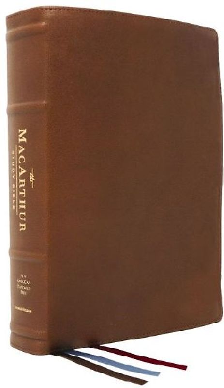 NASB, MacArthur Study Bible, 2nd Edition, Premium Goatskin Leather, Brown, Premier Collection, Comfort Print: Unleashing God's Truth One Verse at a Time