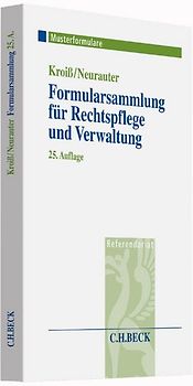 Formularsammlung für Rechtspflege und Verwaltung