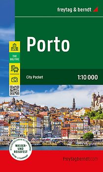 Porto, Innenstadtplan 1:10.000, freytag & berndt