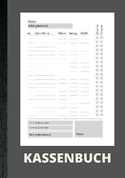 Kassenbuch A5- Einfaches Einnahmen und Ausgaben Buch für Selbständige, Kleinunternehmer und Vereine