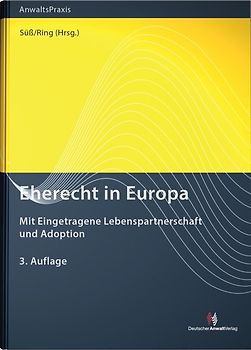 Eherecht in Europa. mit Eingetragene Lebenspartnerschaft und Adoption