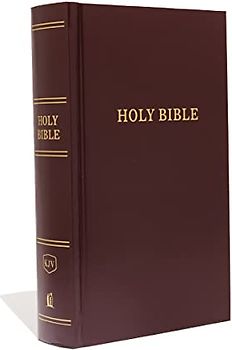 KJV, Pew Bible, Large Print, Hardcover, Burgundy, Red Letter Edition