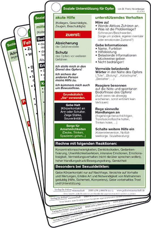Einsatzkarte soziale Unterstützung für Opfer