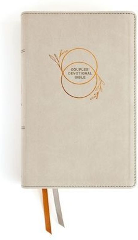 Niv, Couples' Devotional Bible (Build a Biblical Foundation for Your Marriage), Leathersoft, Stone, Comfort Print