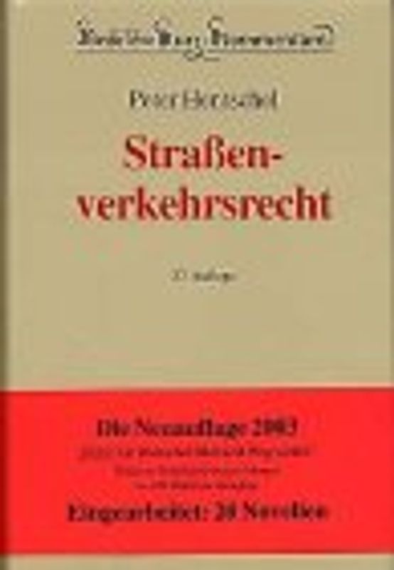 Strassenverkehrsrecht. Strassenverkehrsgesetz, Strassenverkehrs-Ordnung, Strassenverkehrs-Zulassungs-Ordnung, Fahrerlaubnis-Verordnung, Bussgeld- und Verwarnungsgeldkatalog, Gesetzesmaterialien, Verwaltungsvorschriften und einschlägige Bestimmungen des StGB und der StPO