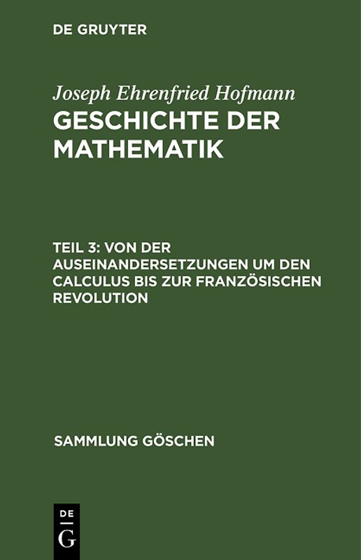 Von der Auseinandersetzungen um den Calculus bis zur Französischen Revolution