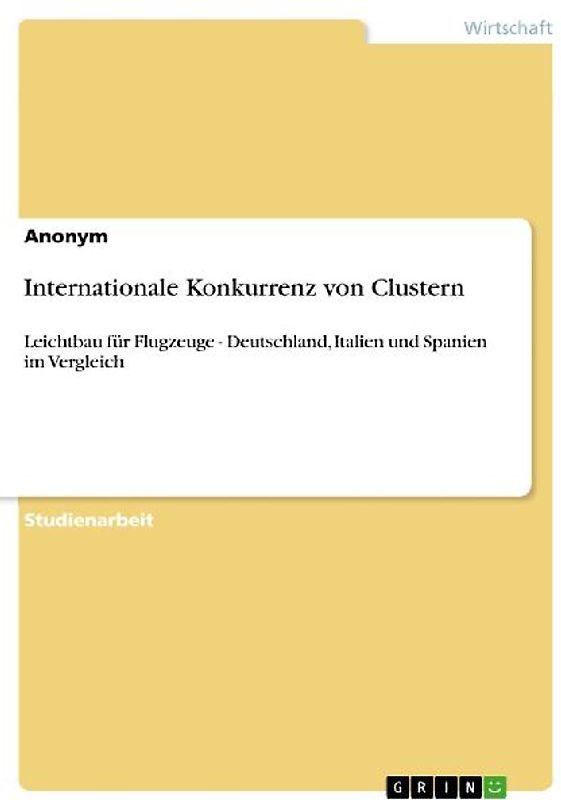 Internationale Konkurrenz von Clustern