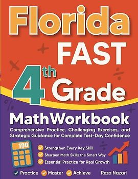 Florida FAST Grade 4 Math Workbook