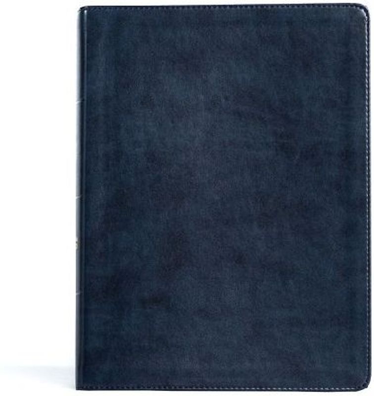 CSB Verse-By-Verse Reference Bible, Navy Leathertouch