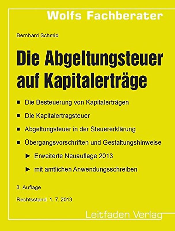 Abgeltungsteuer auf Kapitalerträge