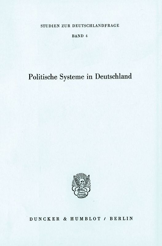 Politische Systeme in Deutschland.