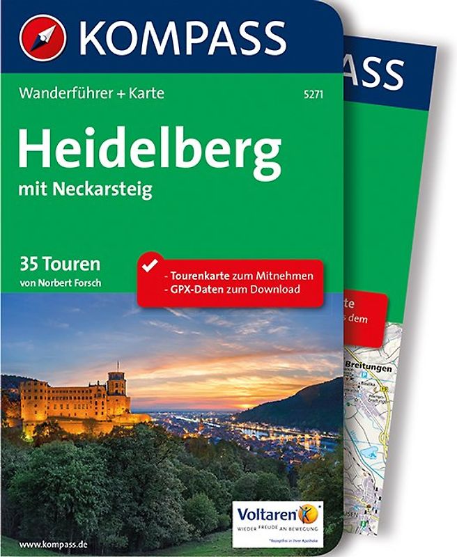 KOMPASS Wanderführer Heidelberg mit Neckarsteig