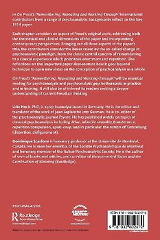 On Freud's "Remembering, Repeating and Working-Through"