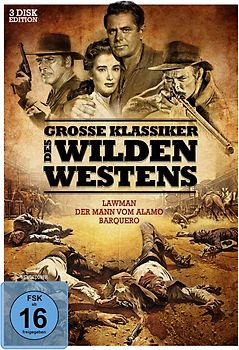 Große Klassiker des Wilden Westens: Lawman / Der Mann vom Alamo / Barquero [3 DVDs] DVD