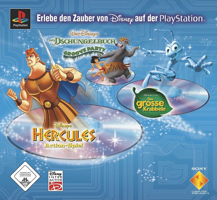 Triplepack: Hercules + Das Dschungelbuch + Bug's Life PlayStation 1