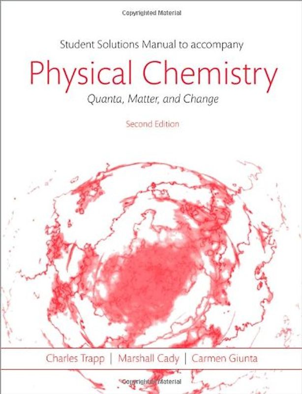 Students Solutions Manual to Accompany Physical Chemistry