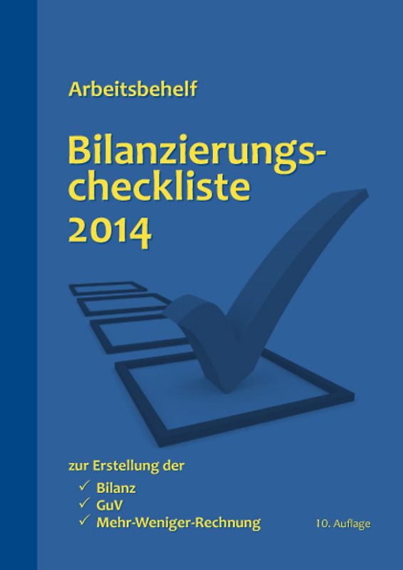 Bilanzierungscheckliste 2014. Arbeitsbehelf