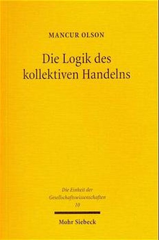 Die Logik des kollektiven Handelns
