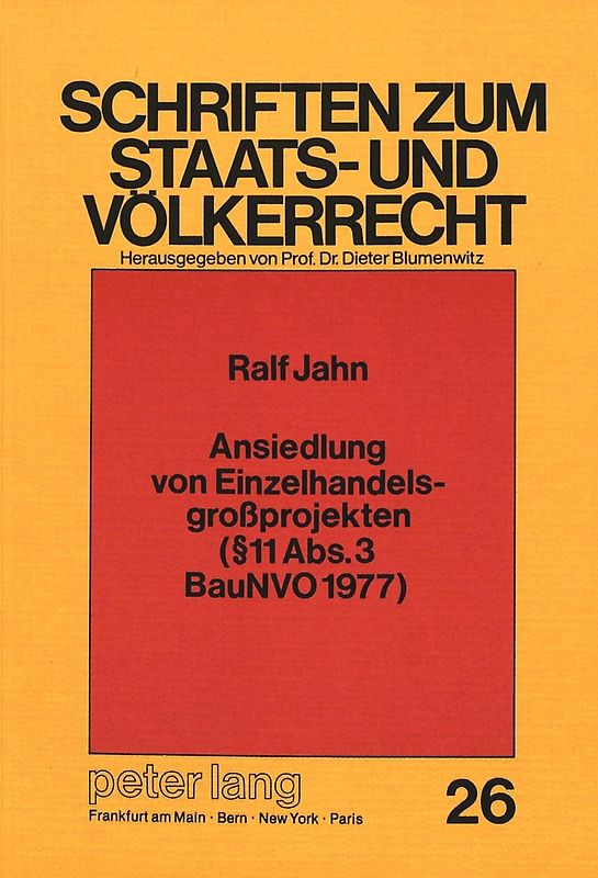 Ansiedlung von Einzelhandelsgrossprojekten ( 11 Abs. 3 BauNVO 1977)