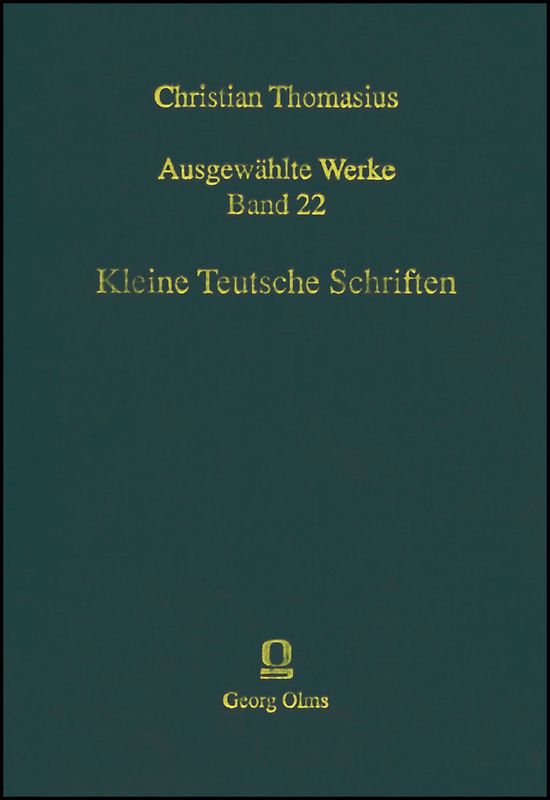 Kleine teutsche Schriften