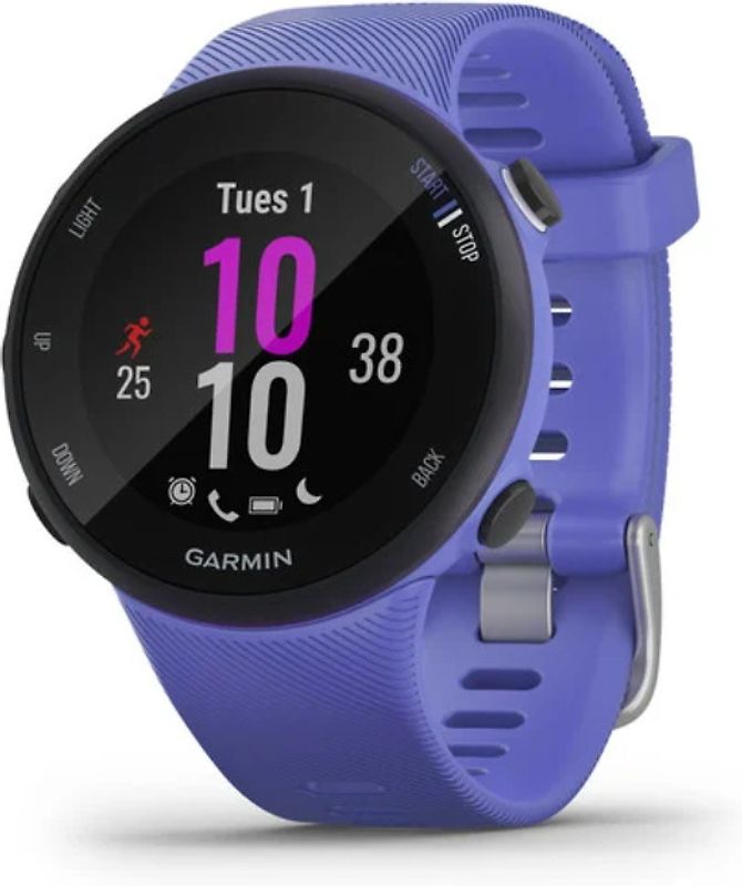 Garmin Forerunner 45S lila et bracelet en silicone iris
