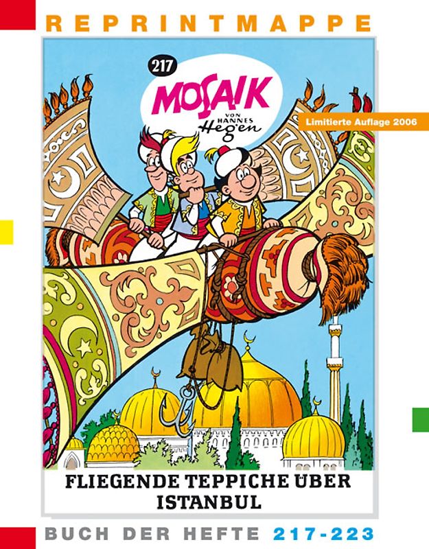 Reprintmappe des Mosaik von Hannes Hegen. Buch der Hefte 217 bis 223  und eine DVD (Ritter Runkels grosse Stunde /Freilichtbühne Bautzen)