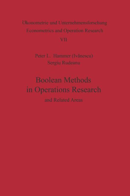 Boolean Methods in Operations Research and Related Areas