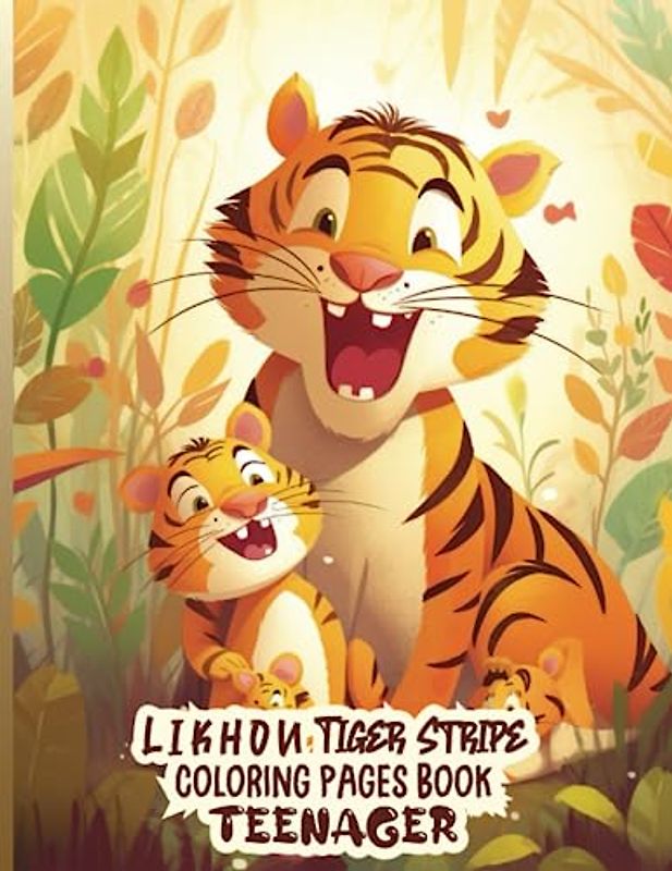Likhon Tiger Stripe Coloring Pages Book Teenager