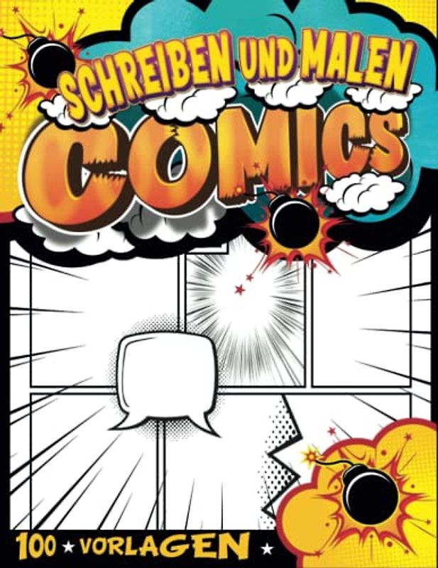 Comic Kreativbuch Mädchen 12 Jahre: Anime Zeichenpapier Für Comics Making | Schreibe Und Zeichne Comic-Romane Für Kinder | Geschenkideen Für Jungs 12- 14 Jahre