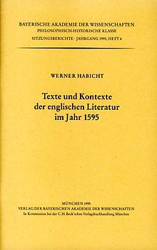 Texte und Kontexte der englischen Literatur im Jahr 1595