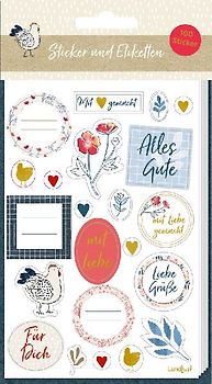 Sticker und Etiketten - Stickerbogen mit 100 Stickern
