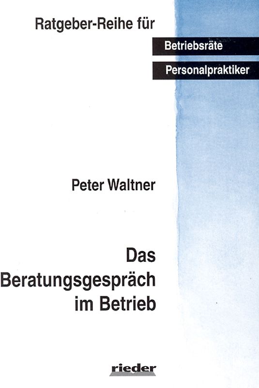 Das Beratungsgespräch im Betrieb