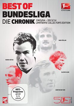Best of Bundesliga - Die Chronik [1963-2014 Collector's Edition inkl. Metallic-Schuber, 9 DVDs] DVD