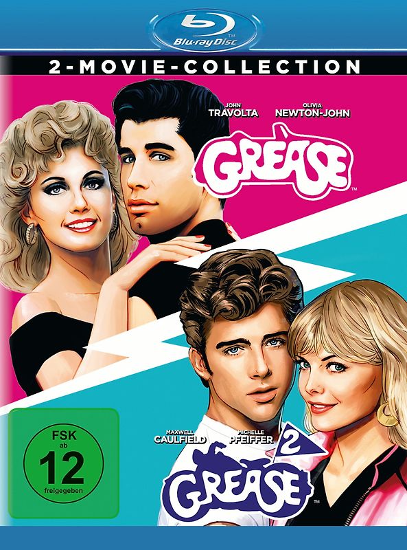 Grease 1 & 2 [Remastered] Blu-ray Disc