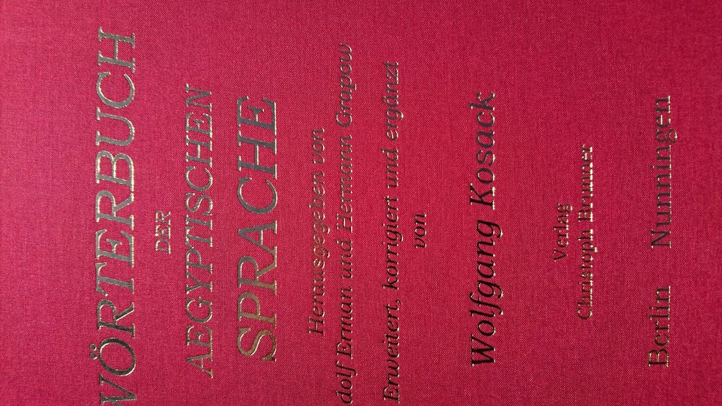 Wörterbuch der ägyptischen Sprache